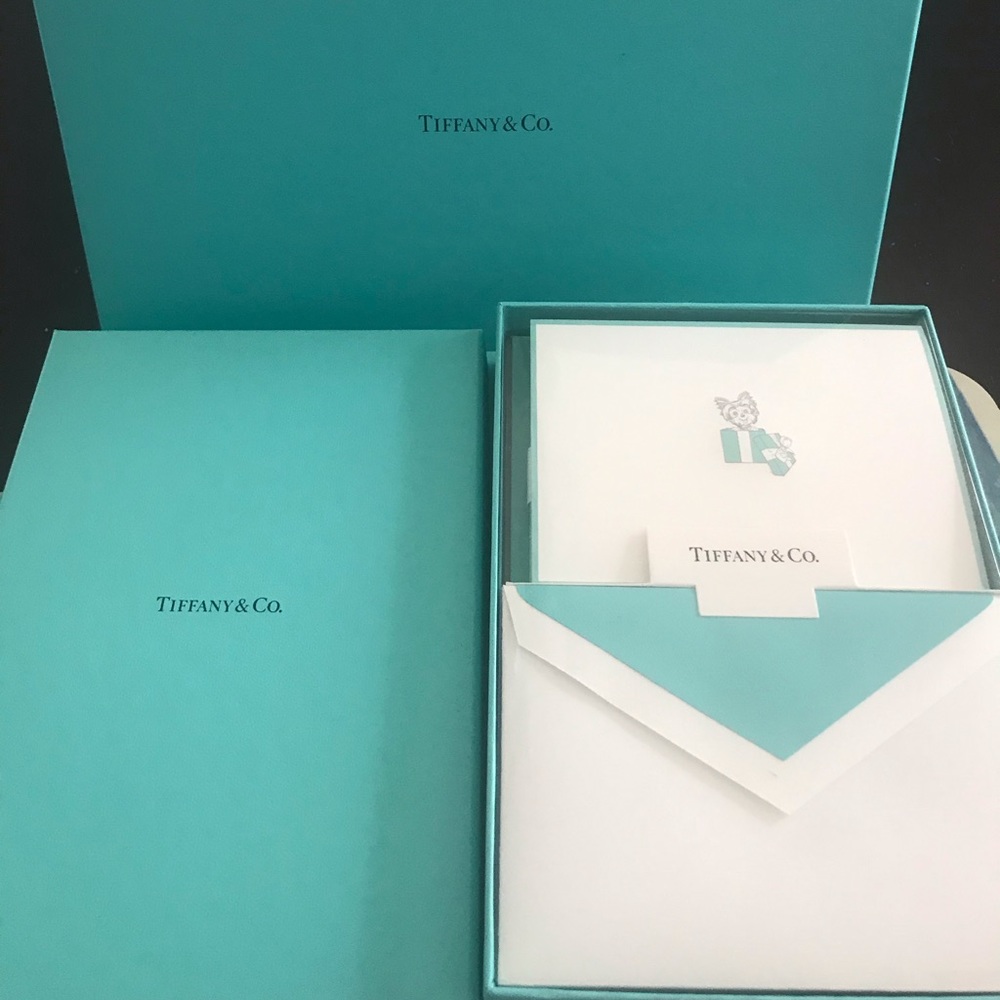 Tiffany and Co Blue Yorkie Cards